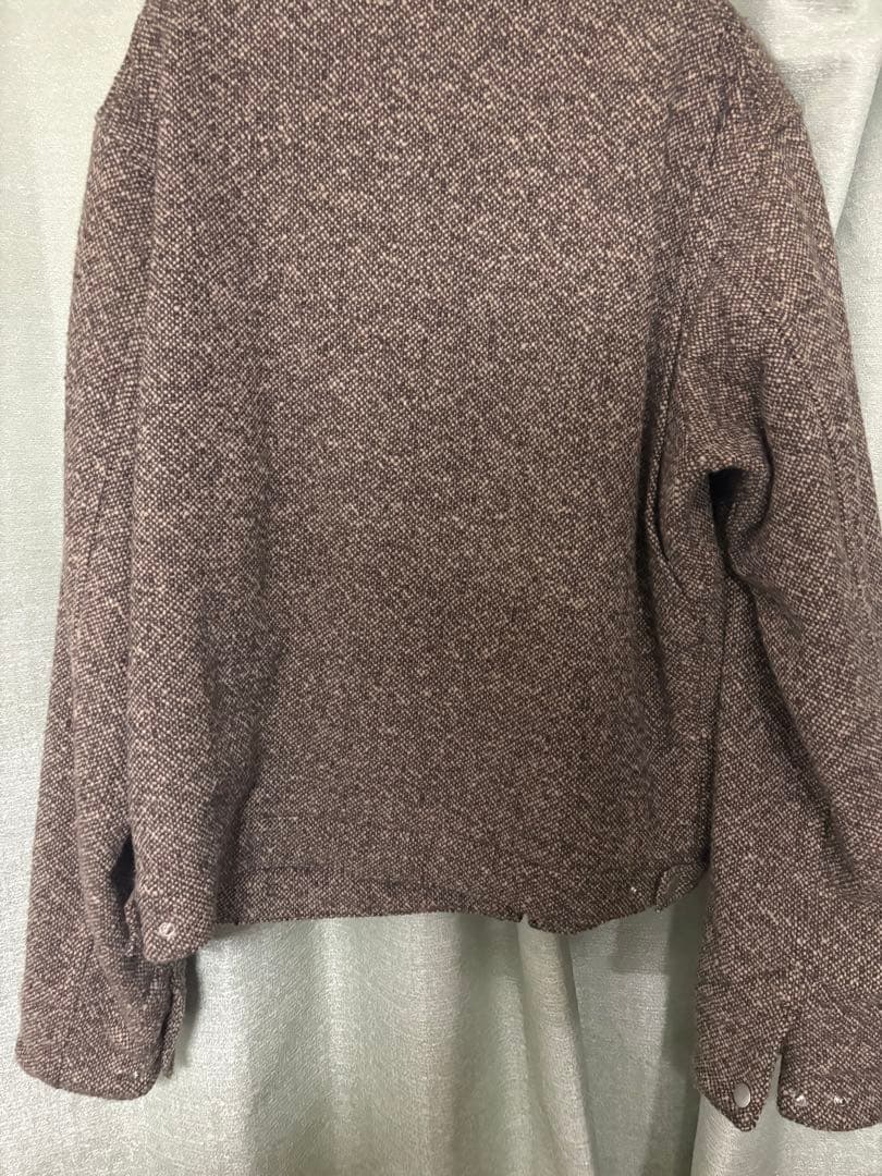 ジャケット・アウター URALEE SPUN TWEED ZIP BLOUSON 25AW