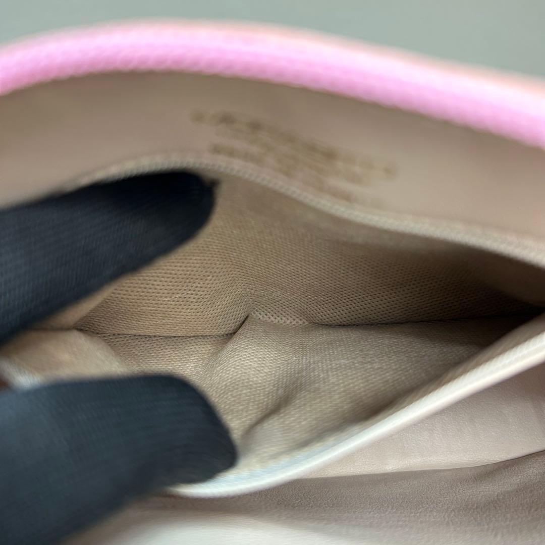 MORABITO　モラビト　オーストリッチ　ショルダーバッグ　2way　ピンク