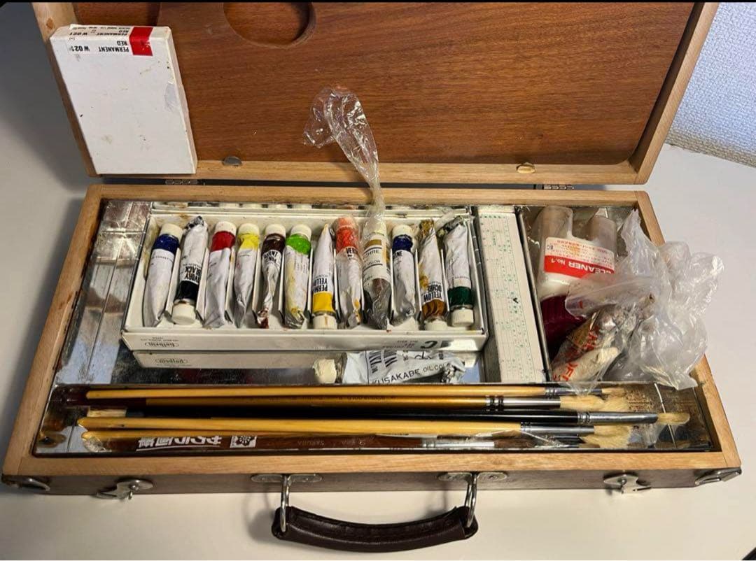 キャンパスケース 木製ケース 絵の具 ターナー色彩 ポスターカラー