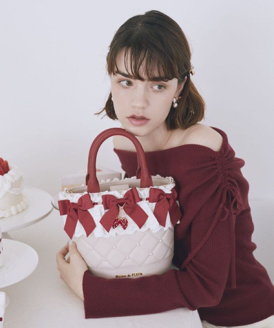 メゾンドフルール　ガトーフレーズ 2wayバッグ　ピンク