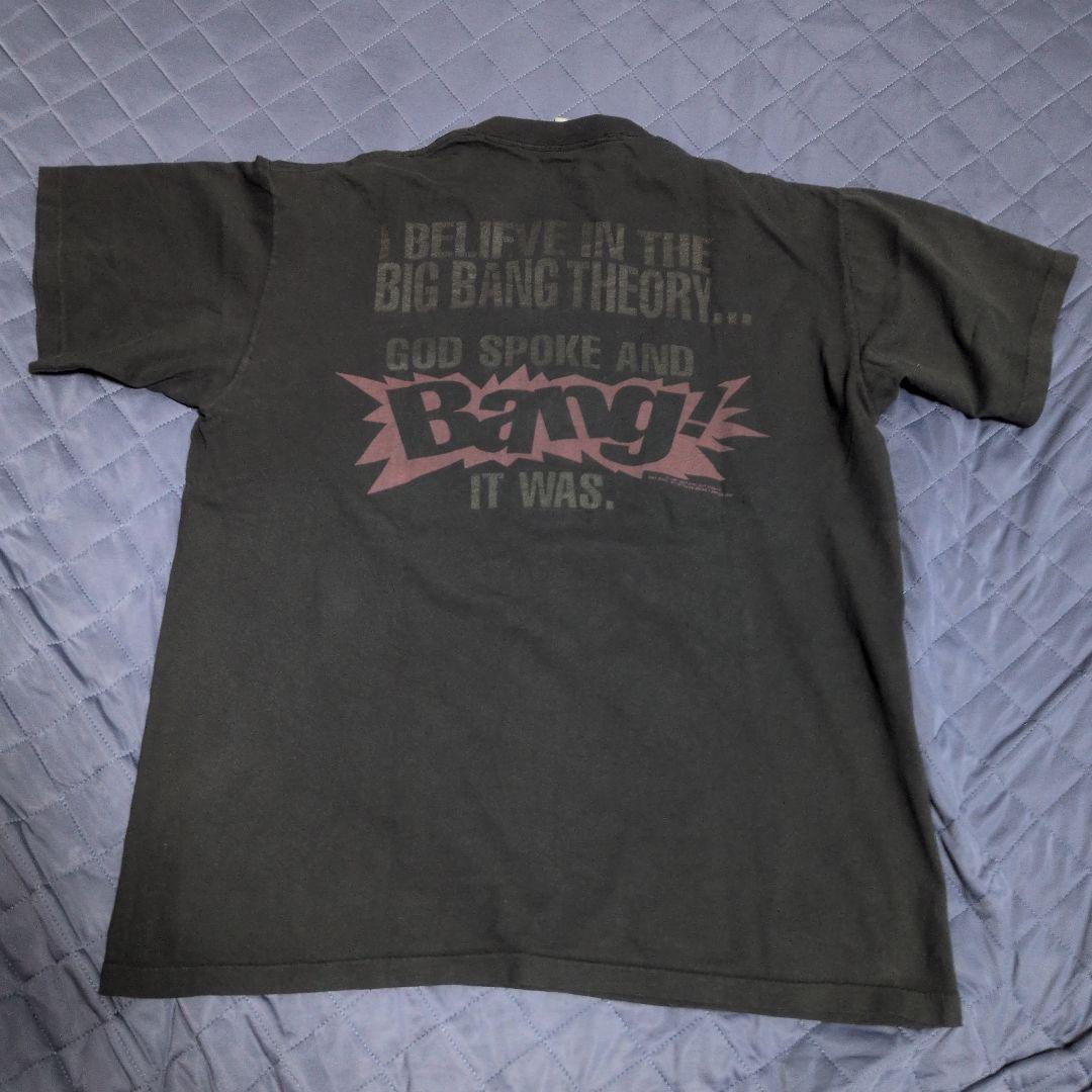 90s ビンテージTシャツ　XL 進化論