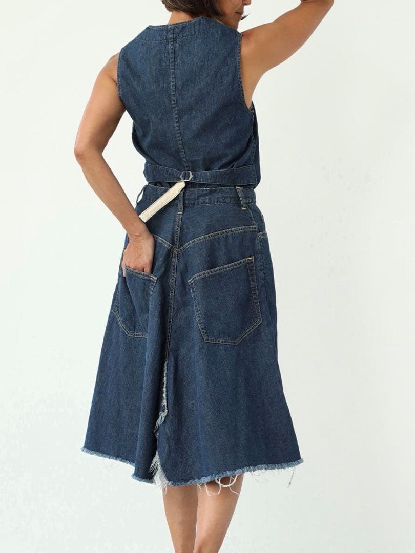 MADISONBLUE 5POCKET REMAKE A-LINE SK デニム