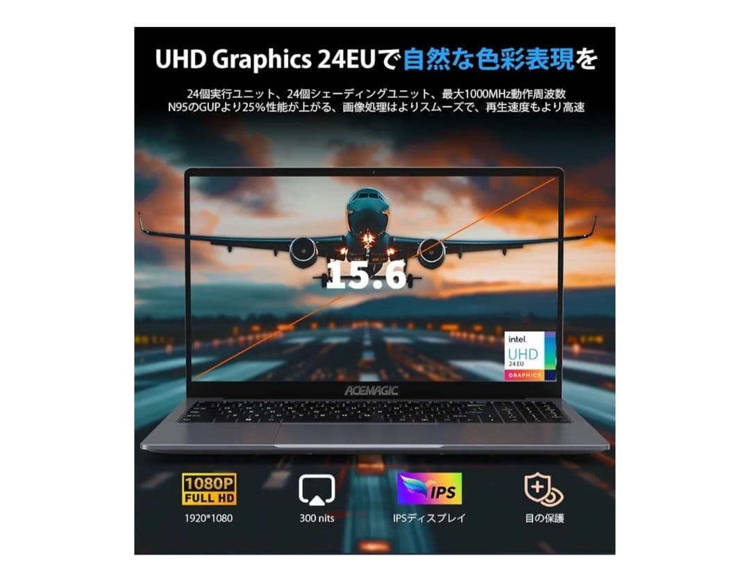 2025年新型　ACEMAGIC 薄型ノートパソコン　win11対応