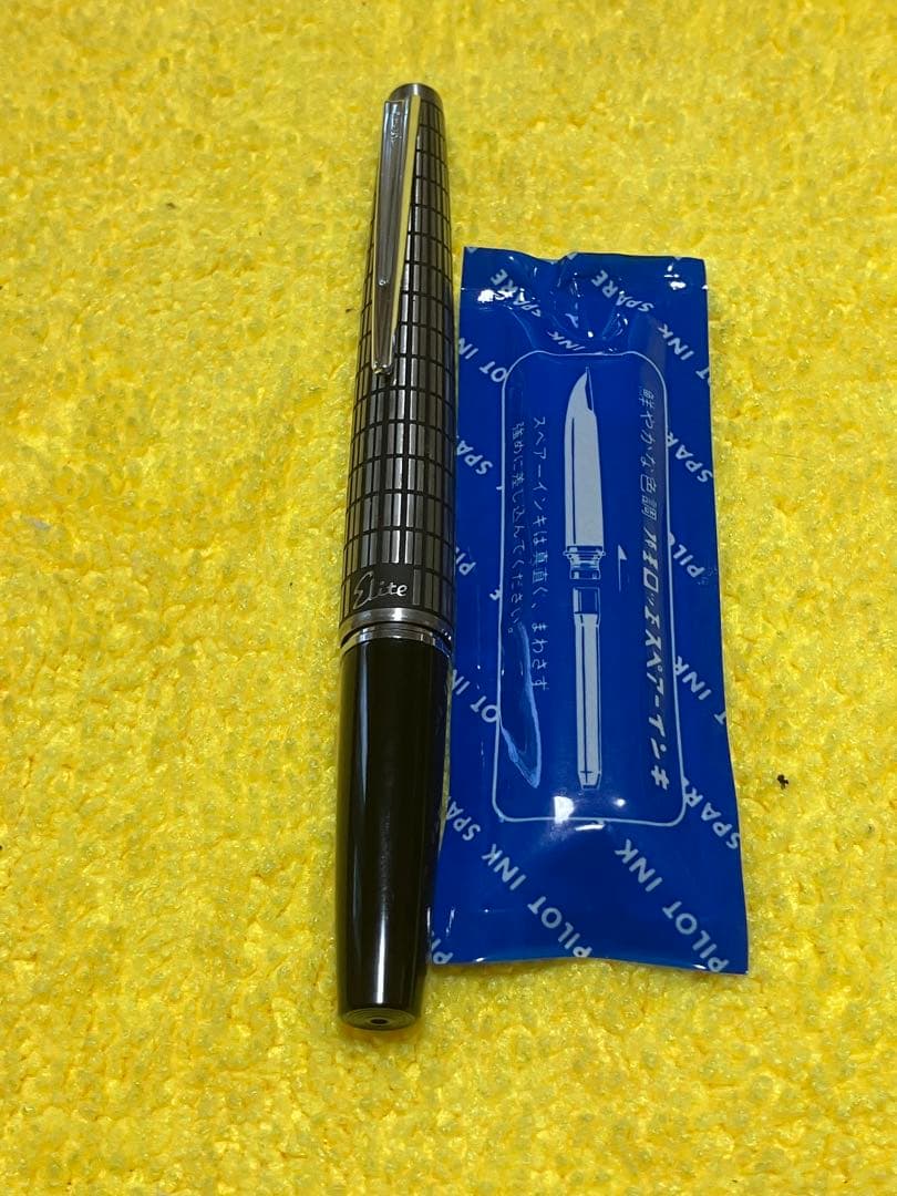 新品　パイロット PILOT エリート Elite 万年筆 半格子 蝕刻 セット