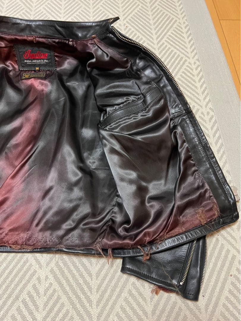 Indian レザージャケット サイズ38