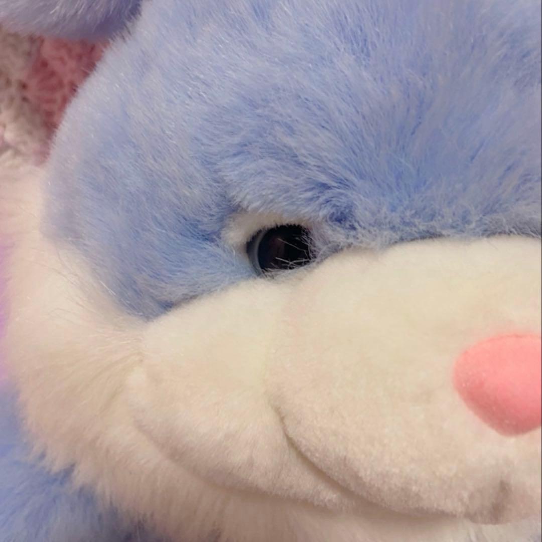 ヴィンテージ うさぎ ぬいぐるみ ブルー