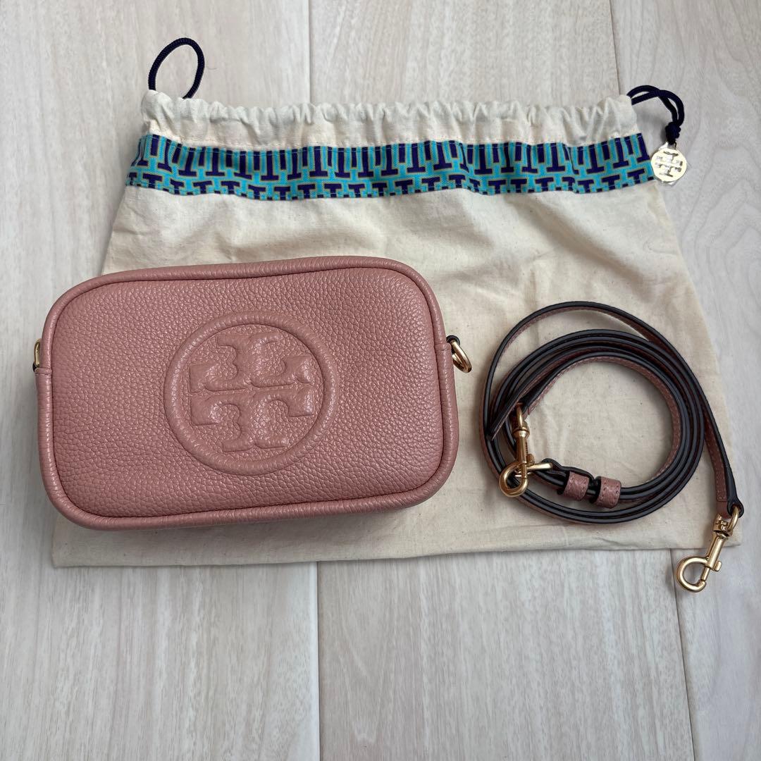 美品 トリーバーチ ペリーボンベ ショルダーバッグ ピンク