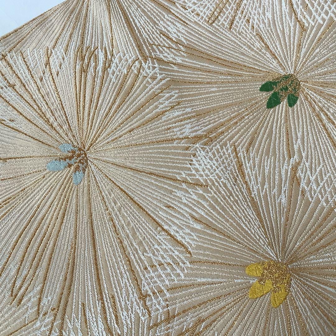 河合美術織物★松尽くし 松文様 六通 袋帯★振袖 成人式 初釜 卒業式★ゴールド