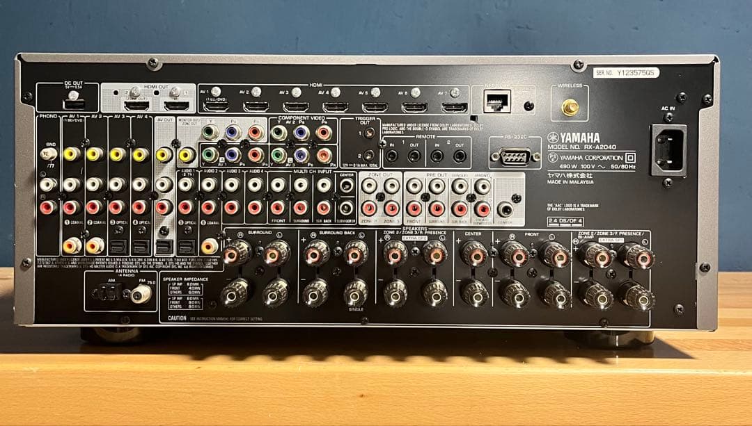 アンプ YAMAHA RX-A2040