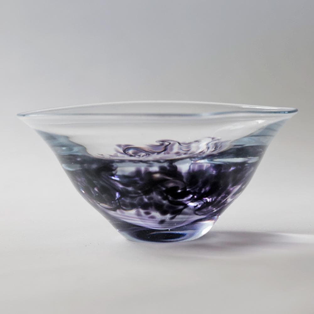 美品 ガラス 茶碗 抹茶椀 茶道具 工芸ガラス ガラスオブジェ