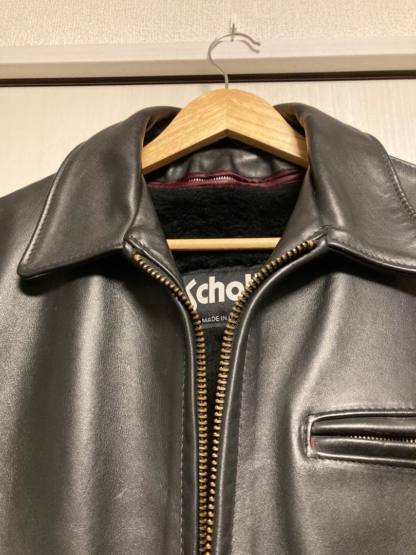 ゆうこりん【極美品】Schott 643Eレザージャケット38