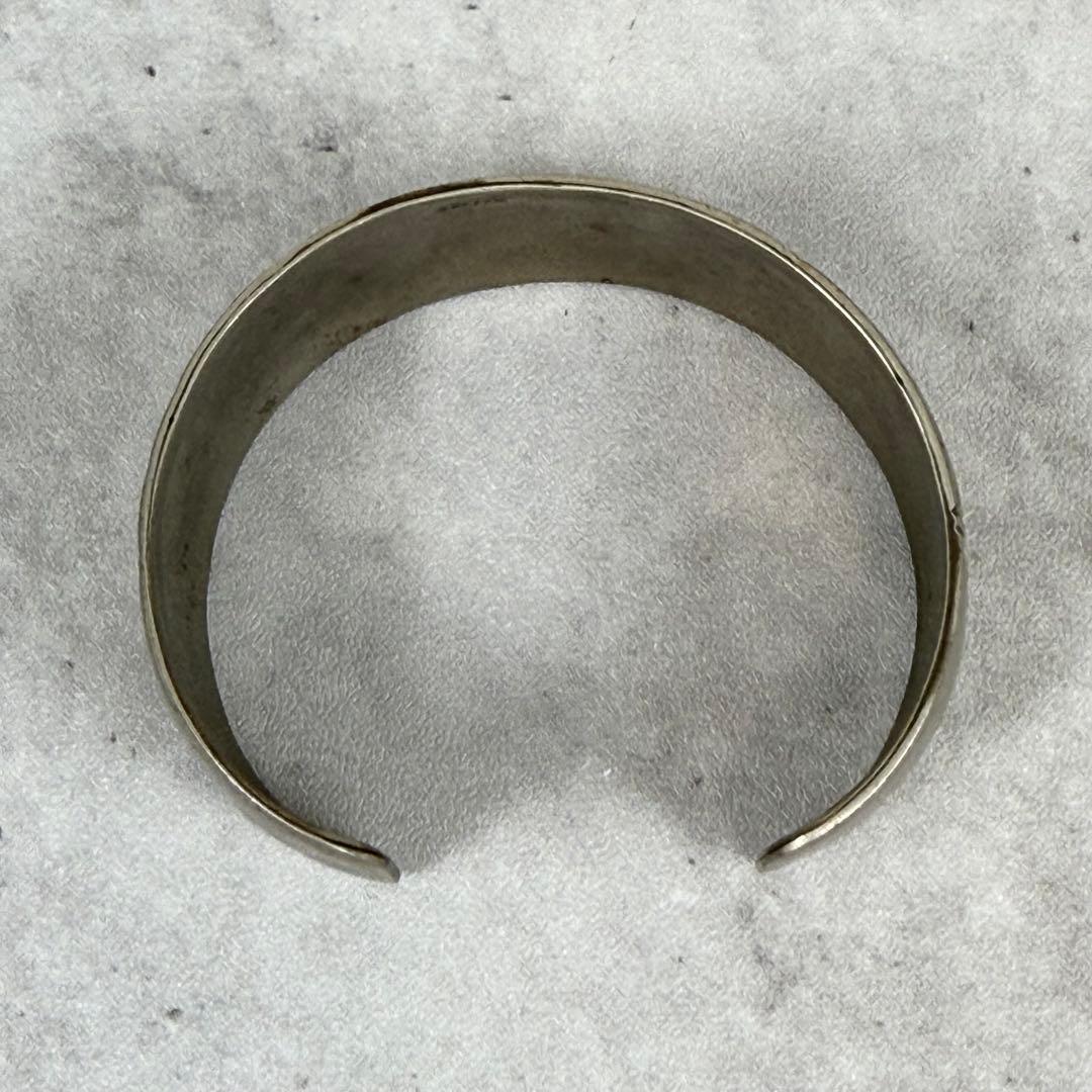 NAVAJO J.NEZZIE ナバホ インレイバングル 幅2cm 太め