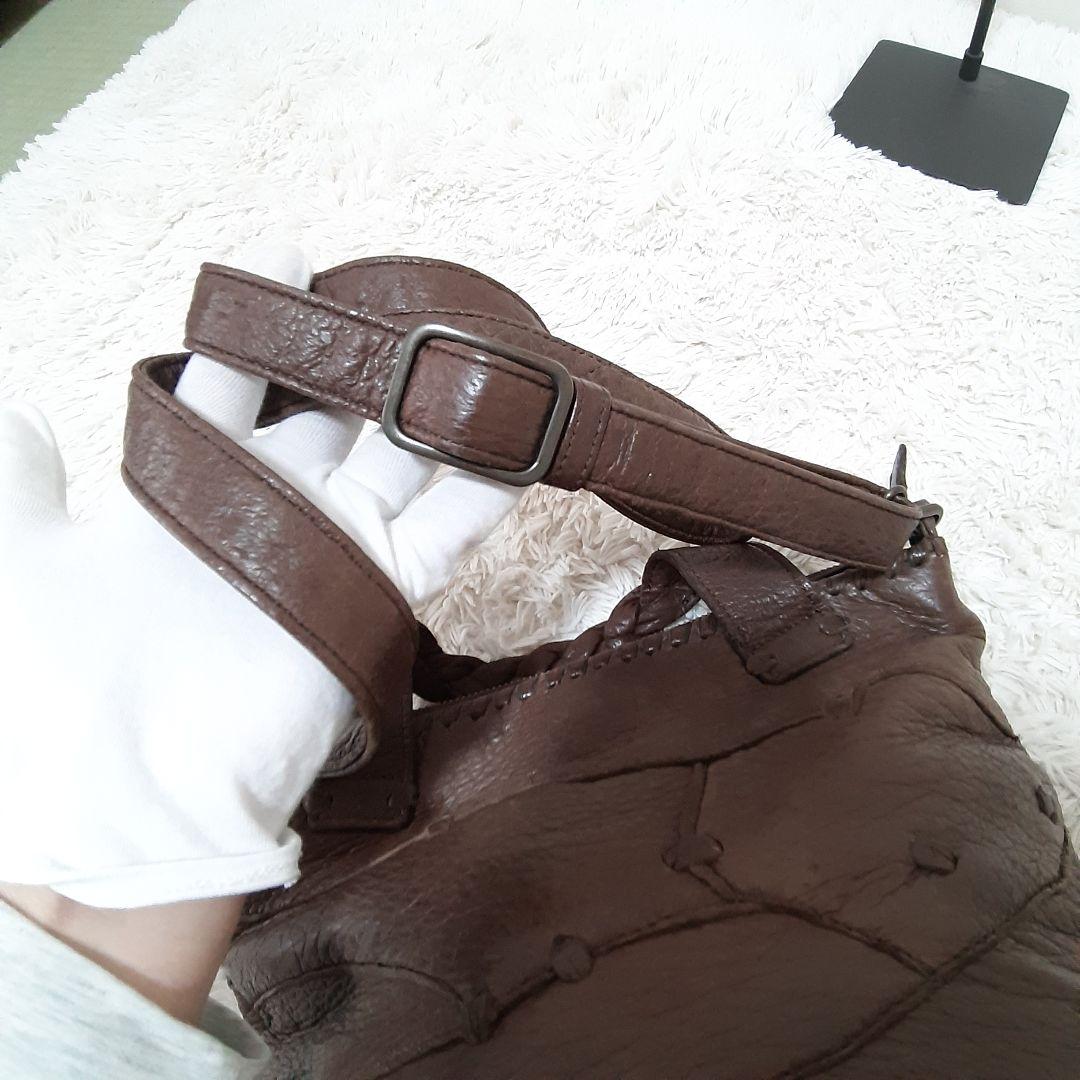 IBIZA イビサ　ペッカリー　2way ブラウン　バッグ　レザー