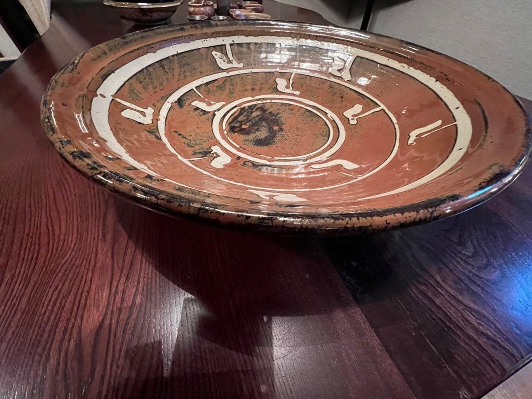 人間国宝、濱田庄司の息子、濱田晋作の大皿