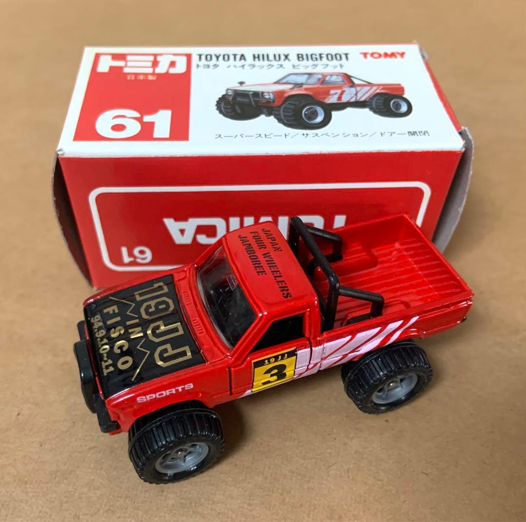 赤箱　トミカ61　JJクラブ特注　トヨタ ハイラックス ビッグフット　日本製