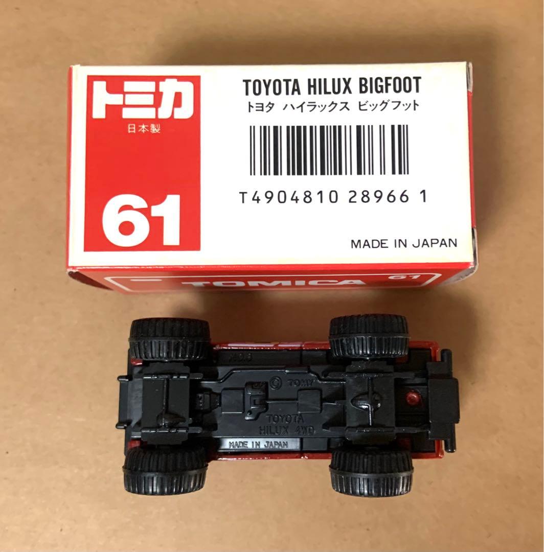 赤箱　トミカ61　JJクラブ特注　トヨタ ハイラックス ビッグフット　日本製
