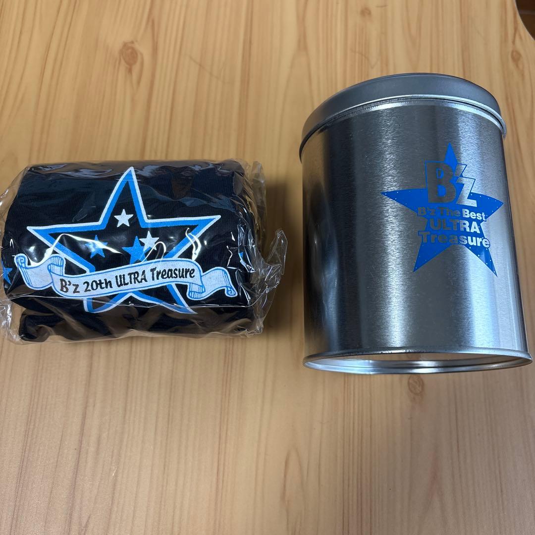 （非売品）B'z 二十周年記念の 缶とTシャツ　Mサイズ　ブラック ビーズ BZ
