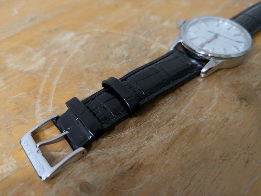 自動巻きアナログ腕時計 シルバー文字盤