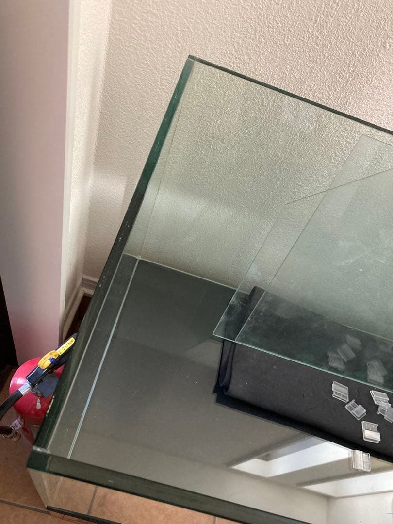 90cmガラス水槽 gex ※オーダー水槽台、その他備品付 90×45×45