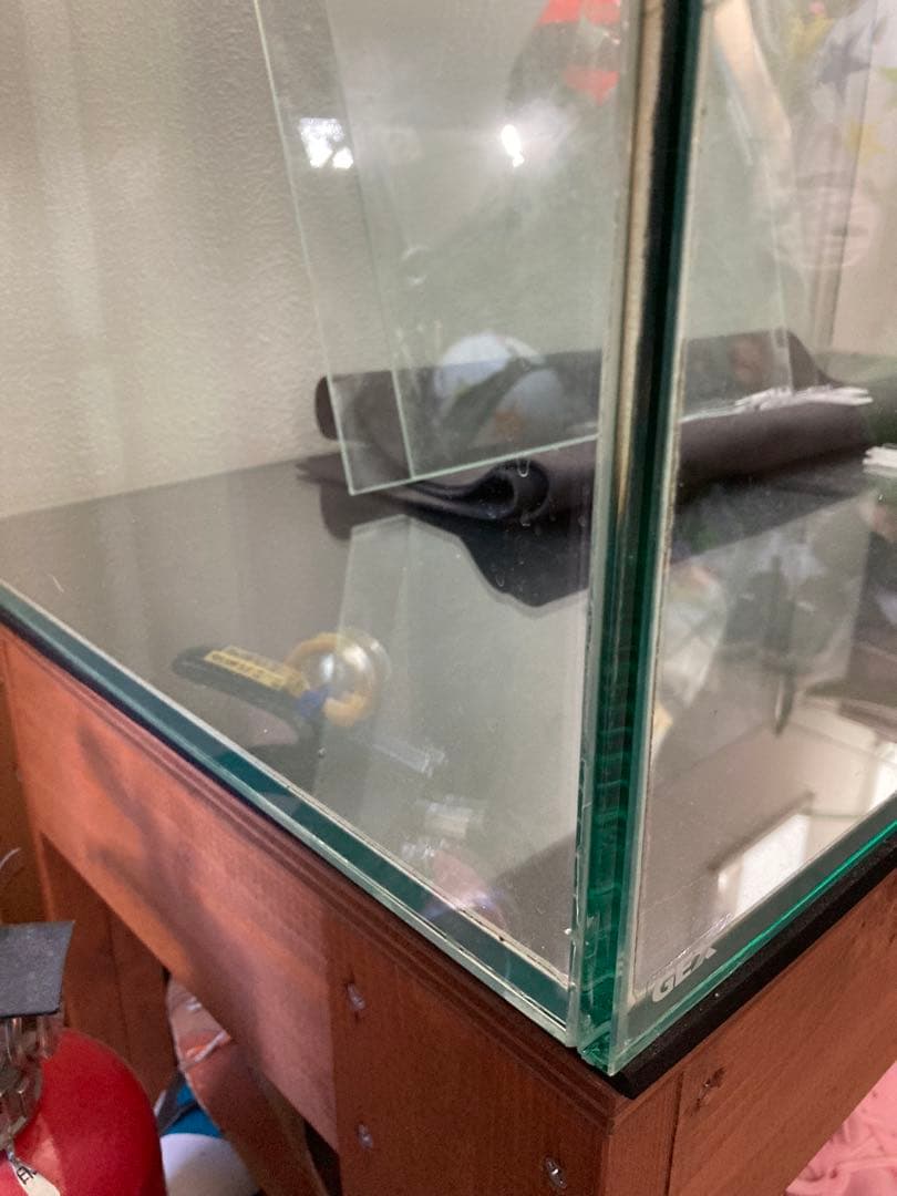 90cmガラス水槽 gex ※オーダー水槽台、その他備品付 90×45×45