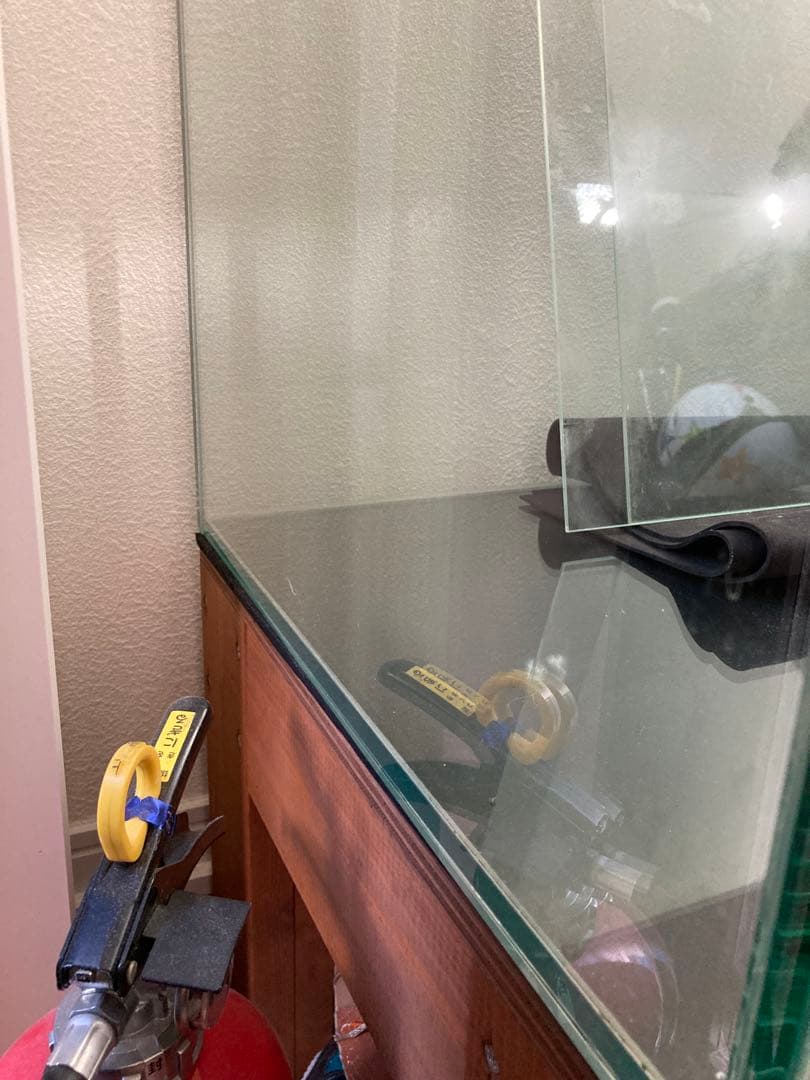 90cmガラス水槽 gex ※オーダー水槽台、その他備品付 90×45×45