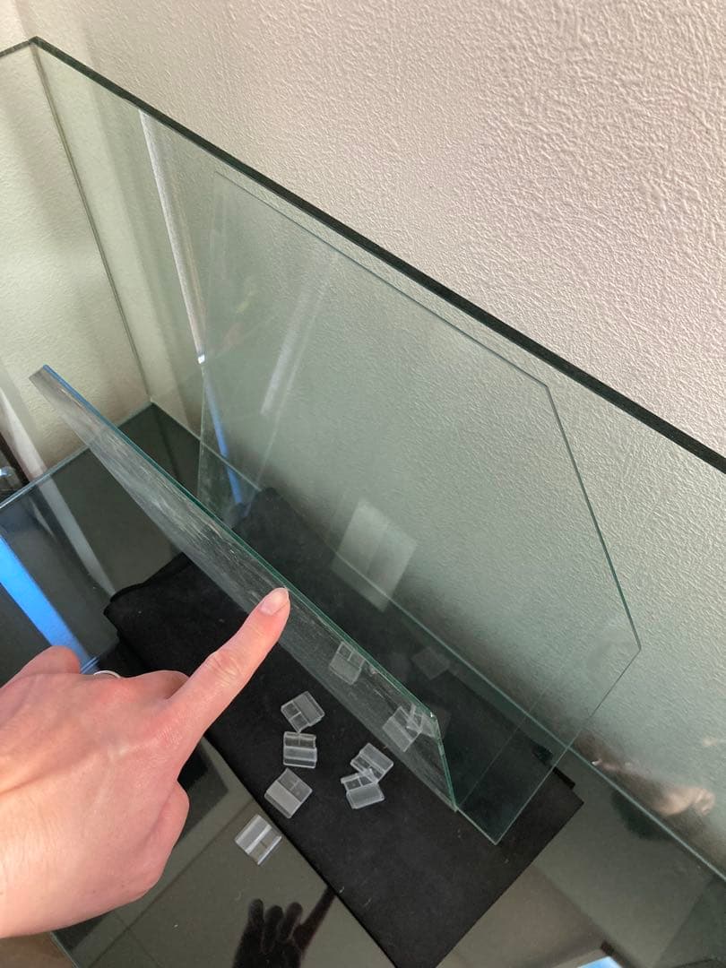 90cmガラス水槽 gex ※オーダー水槽台、その他備品付 90×45×45