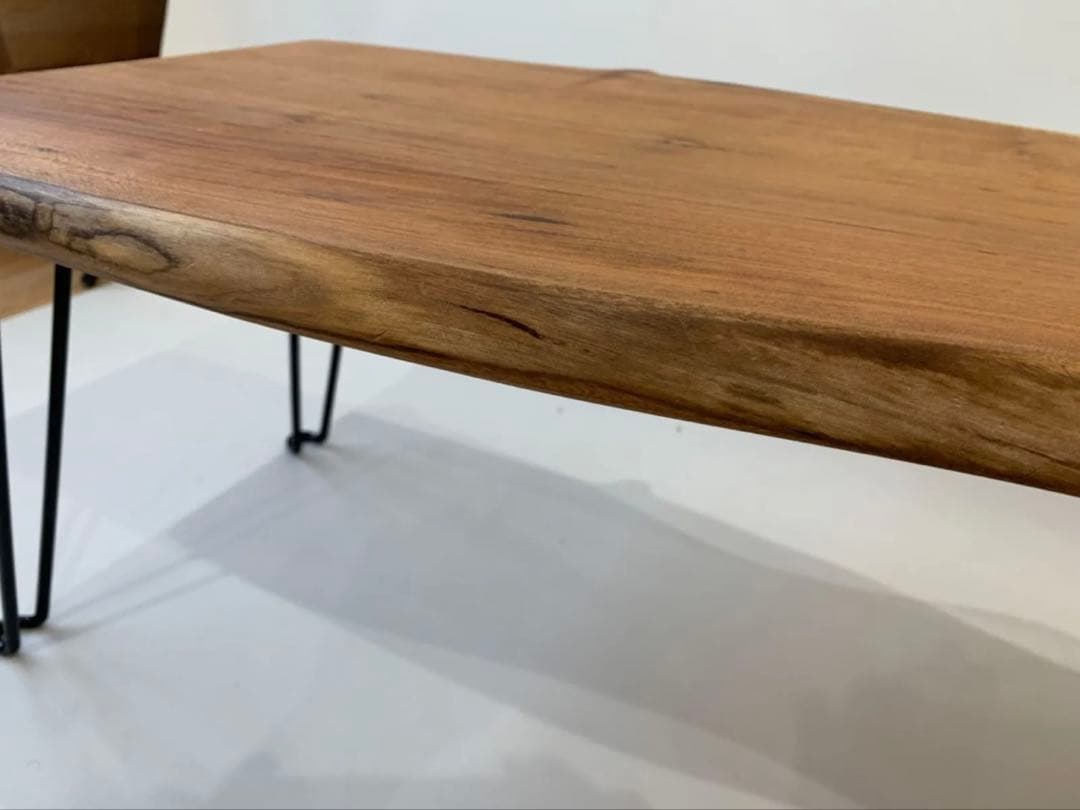 桜 サクラ 一枚板折り畳みテーブル 木製 ローテーブル ちゃぶ台