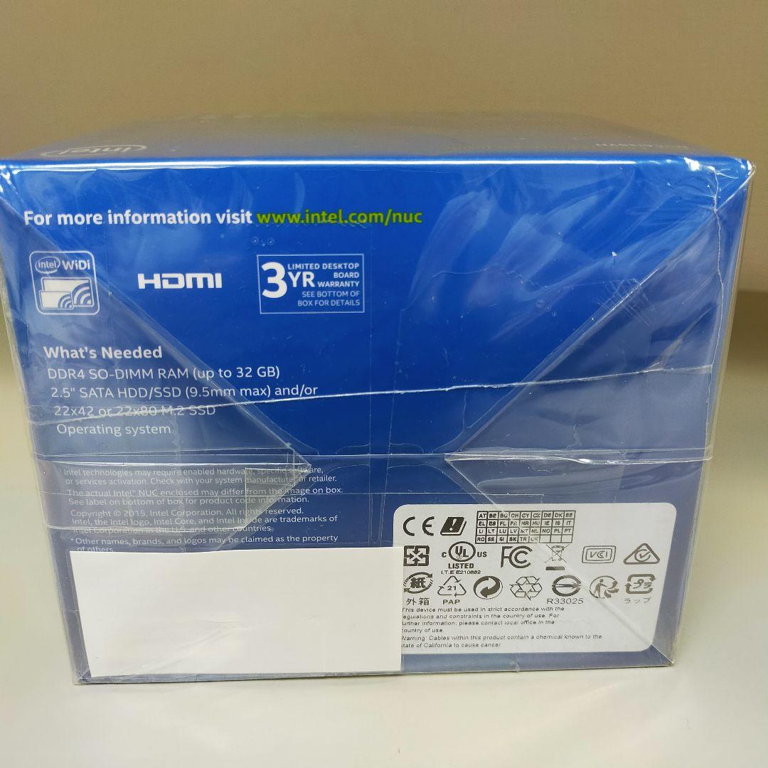 Intel NUC Core i3搭載小型PCベアボーンBOXNUC6I3SYH