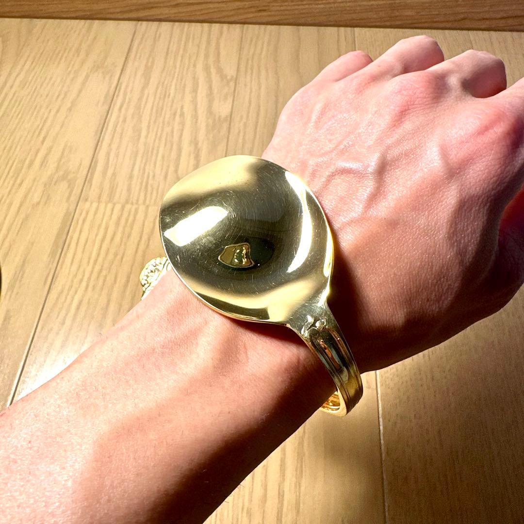 名作　希少　maison margiela スプーンバングル