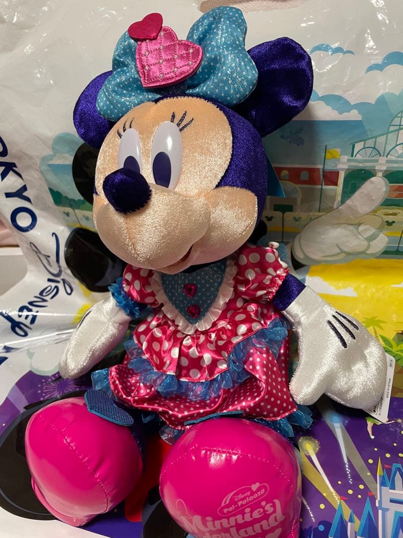 ミニー ぬいぐるみ ディズニーランド 新品 未使用 タグ付き パルパルーザ