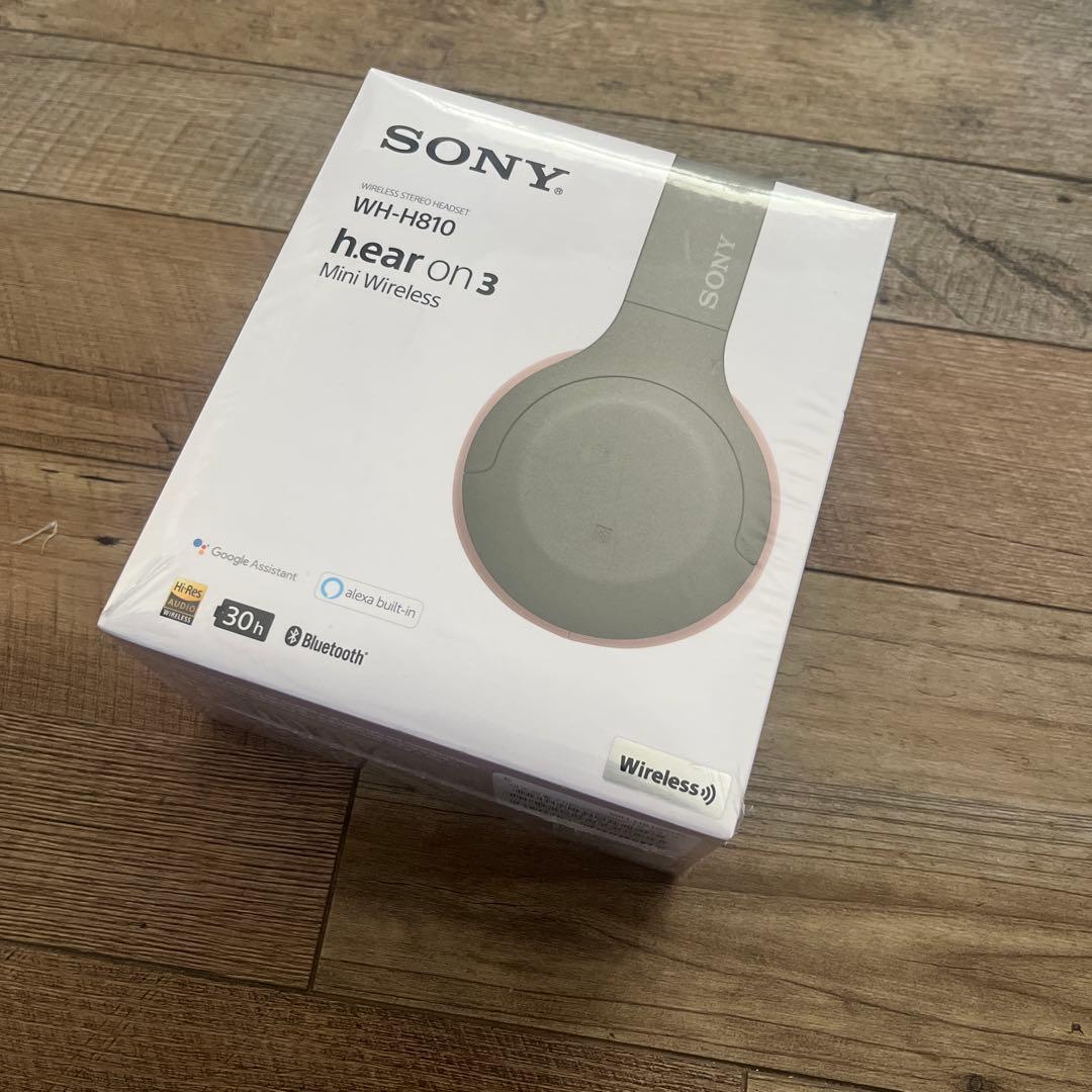 Sony WH-H810 ワイヤレスヘッドホン グレー