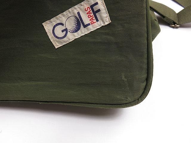 【値下げ】パパス　ナイロンボストンバッグ　ワッペン付き　旅行　鞄　グリーン