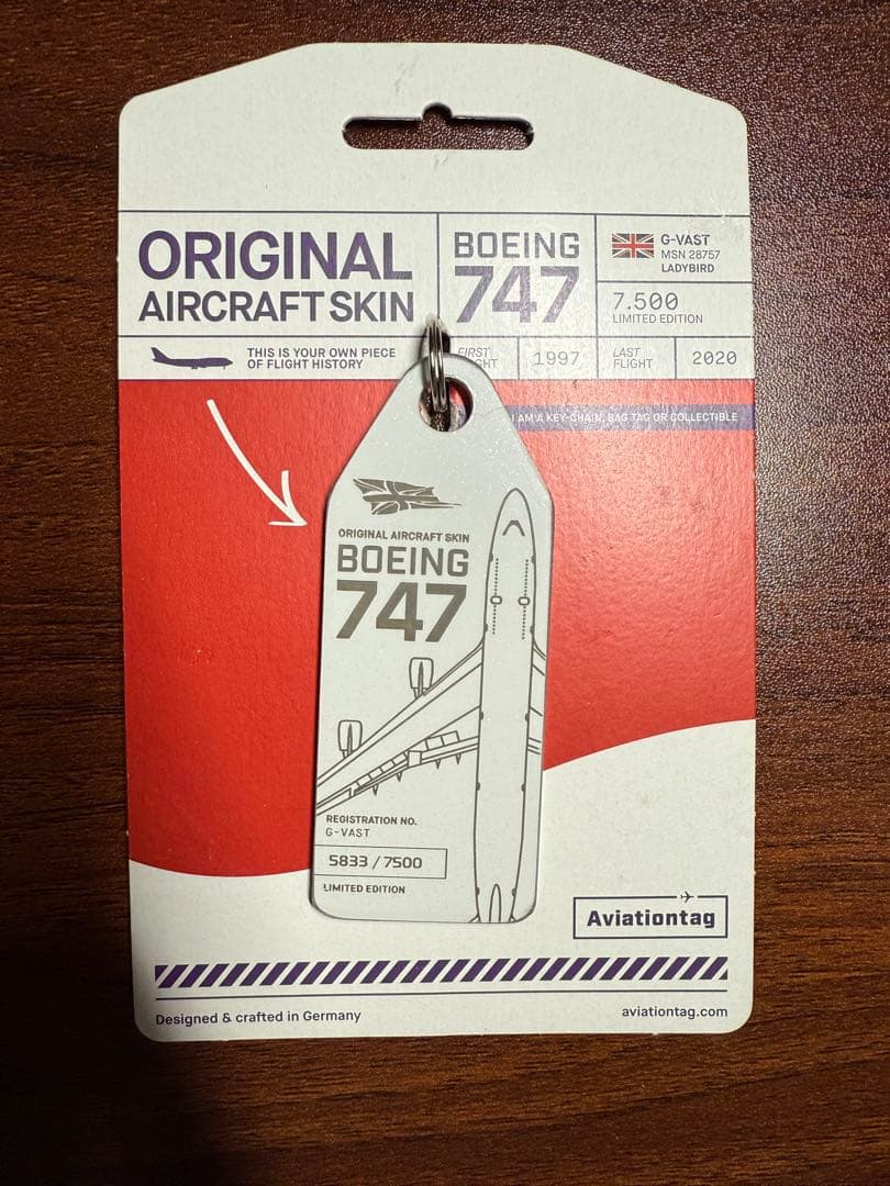 ヴァージンアトランティック航空 Aviationtag B747-400 厚い