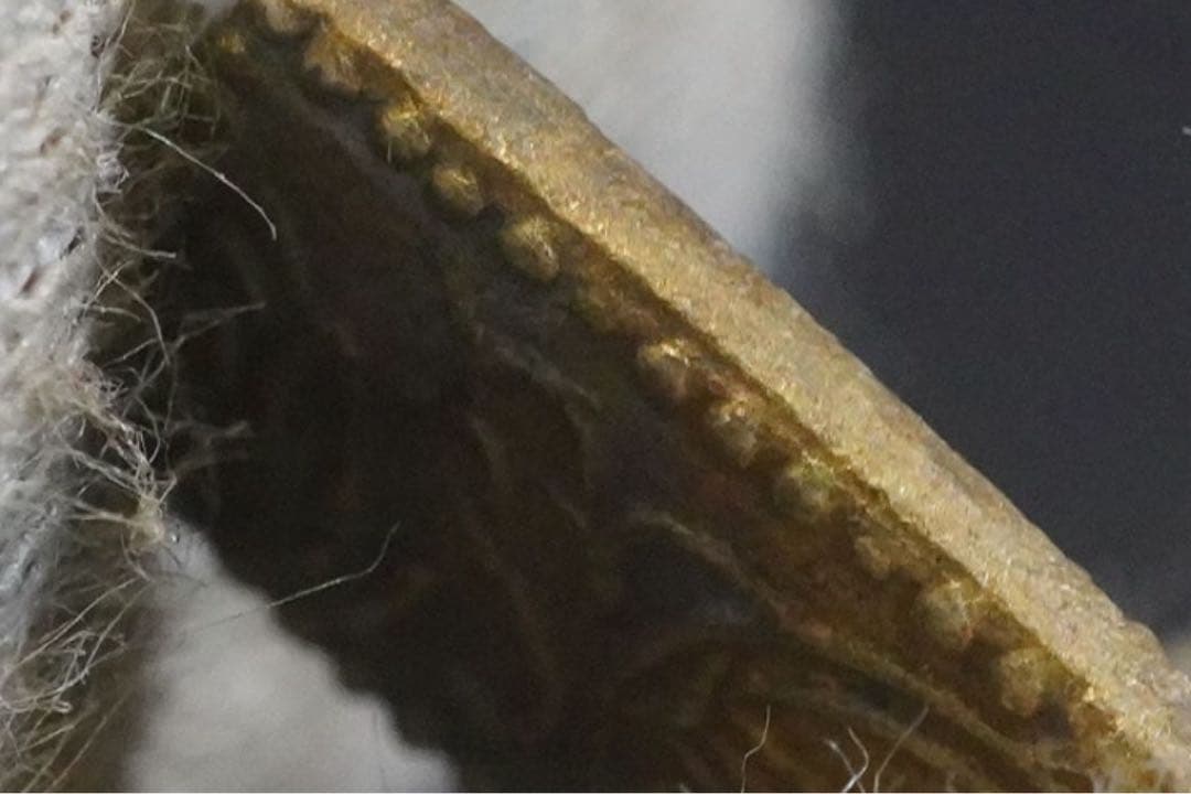 【本物保証】日本貨幣 天保二朱判金 約1.62ｇ 天保3年~安政5年