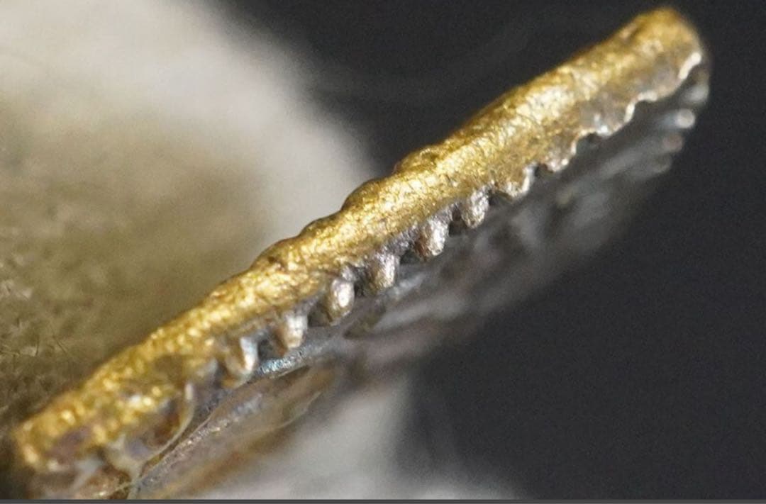 【本物保証】日本貨幣 天保二朱判金 約1.62ｇ 天保3年~安政5年