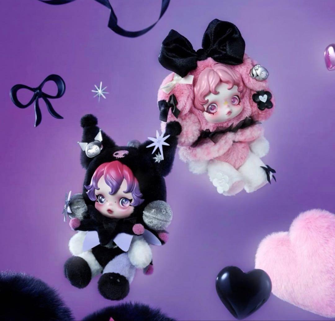 スカルパンダ マイメロ、クロミ セット　ぬいぐるみペンダント POPMART