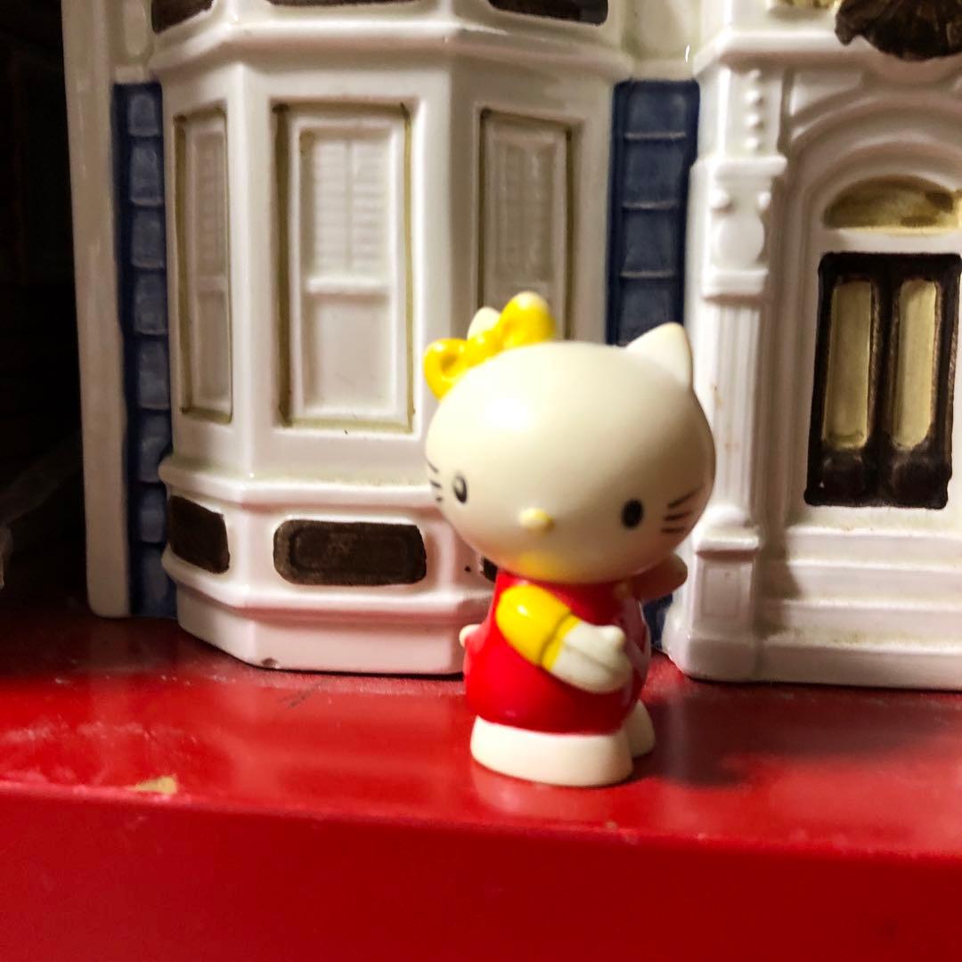 中古ハローキティちゃんの双子のミミィちゃんセットフィギュア♥ソフビ♥マスコット等