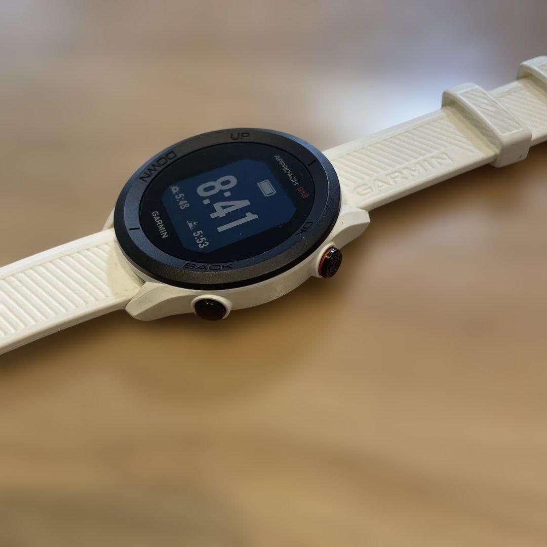 GARMIN スマートウォッチApproach S12 白 充電ケーブル