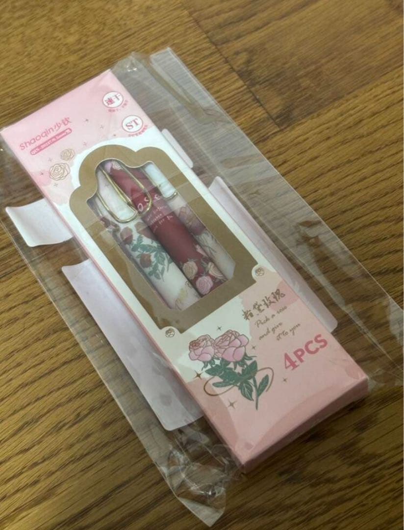 あやたん☻♡ ペンセット パープル ローズ