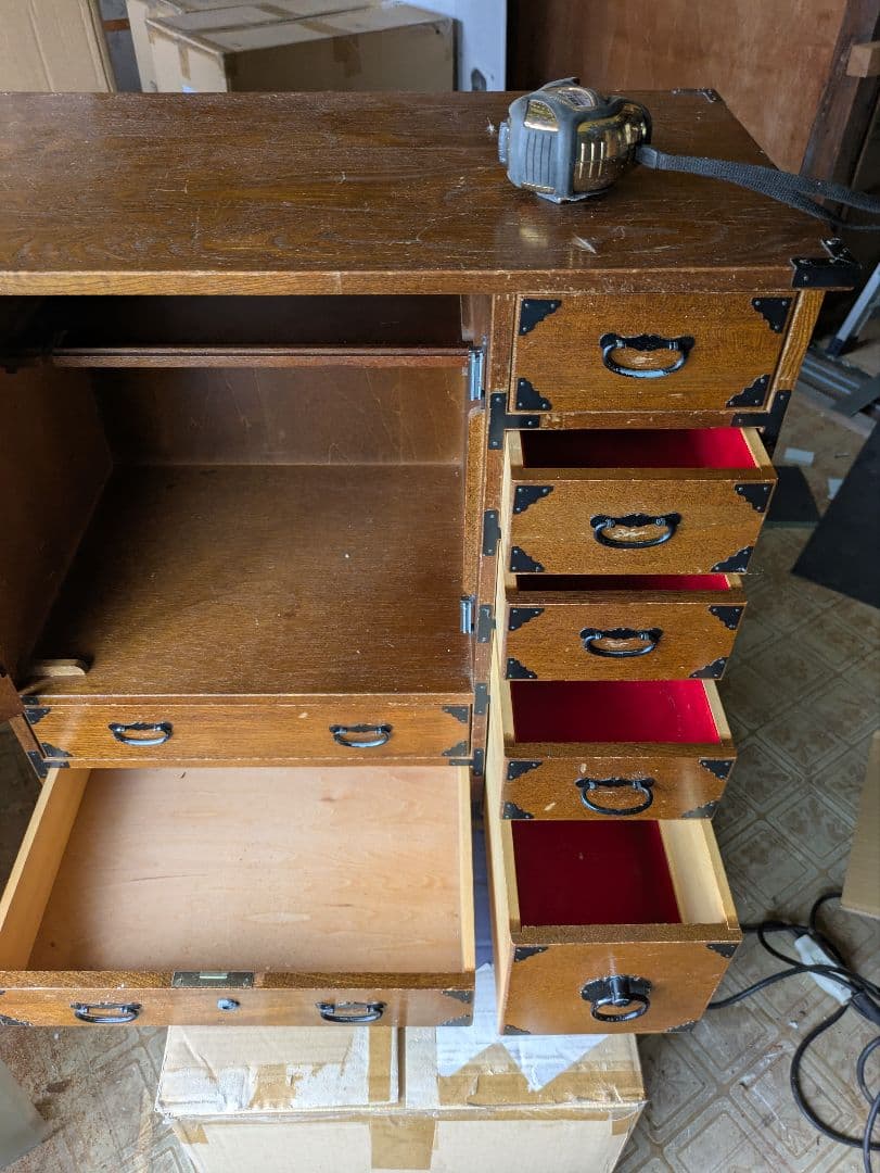 代箪笥　民藝箪笥　和箪笥　古家具　小箪笥　小棚　小引き出し鍵無し