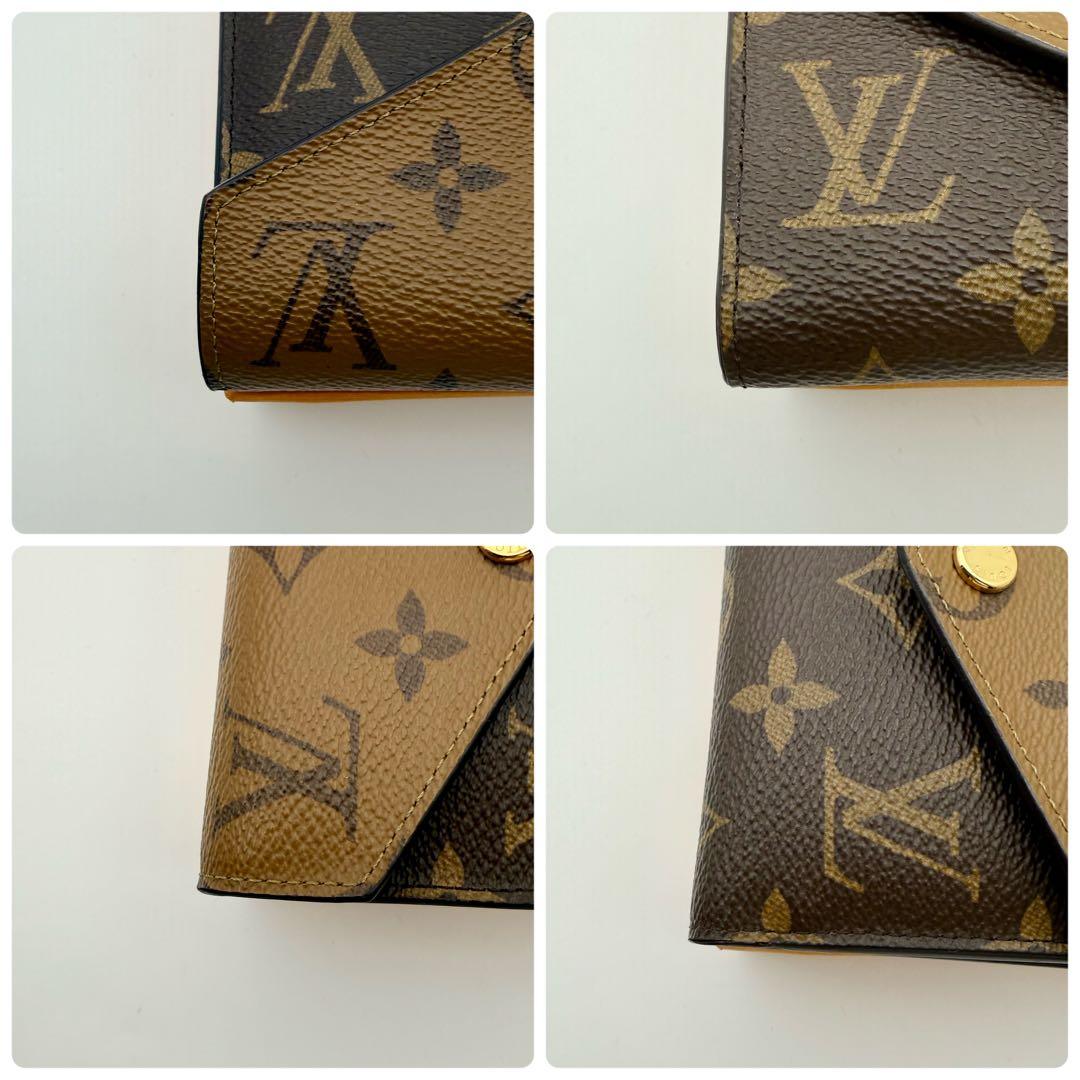 極上美品　ルイヴィトン　ヴィクトリーヌ　リバース　三つ折り財布