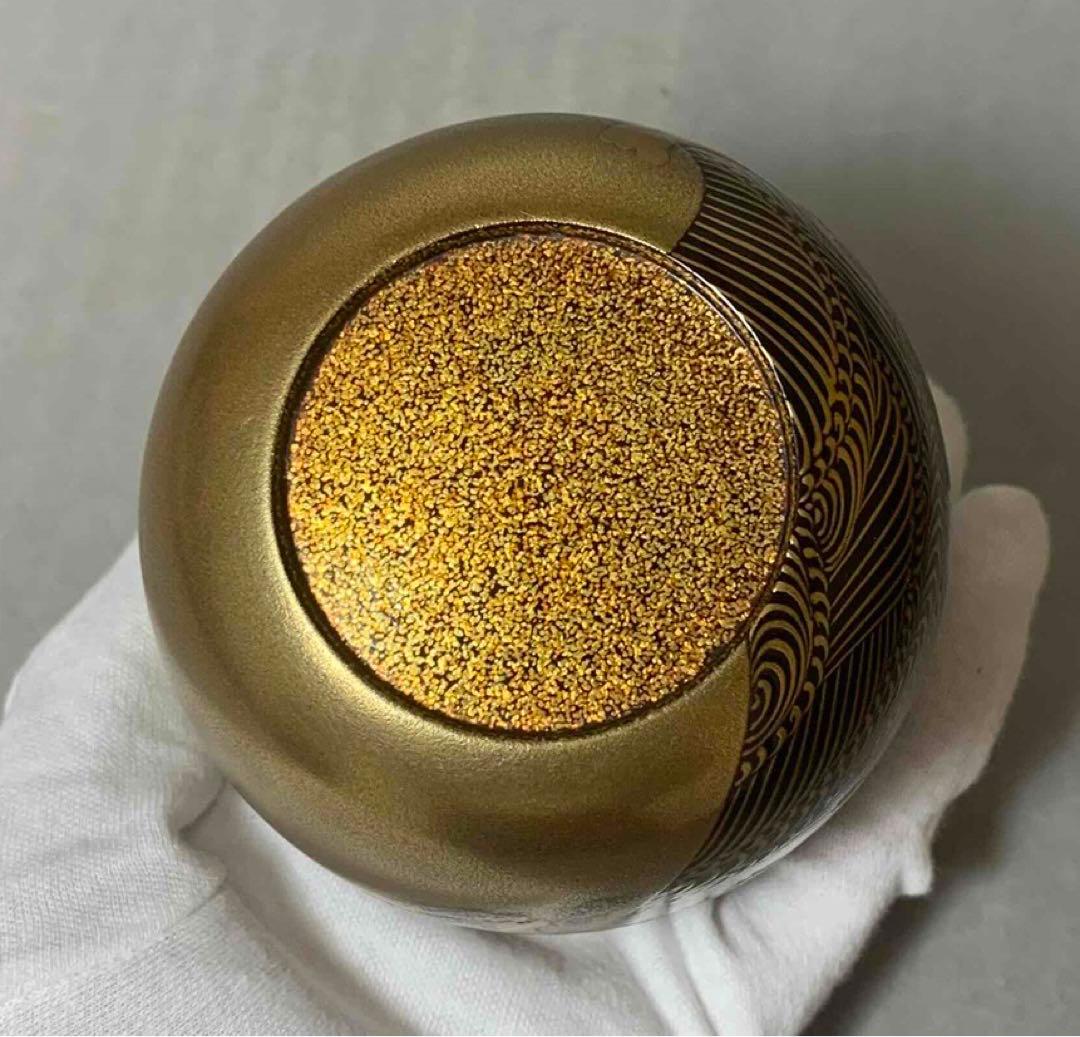 茶道具　海島鶴蒔絵大棗　裏千家　淡々斎　お書付