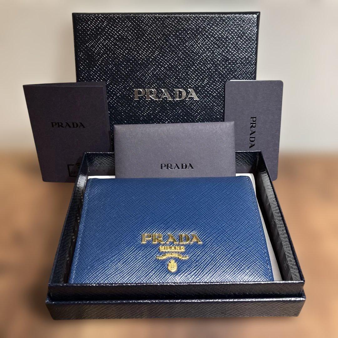 【早い者勝ち】PRADA SAFFIANO バイカラー 二つ折り財布
