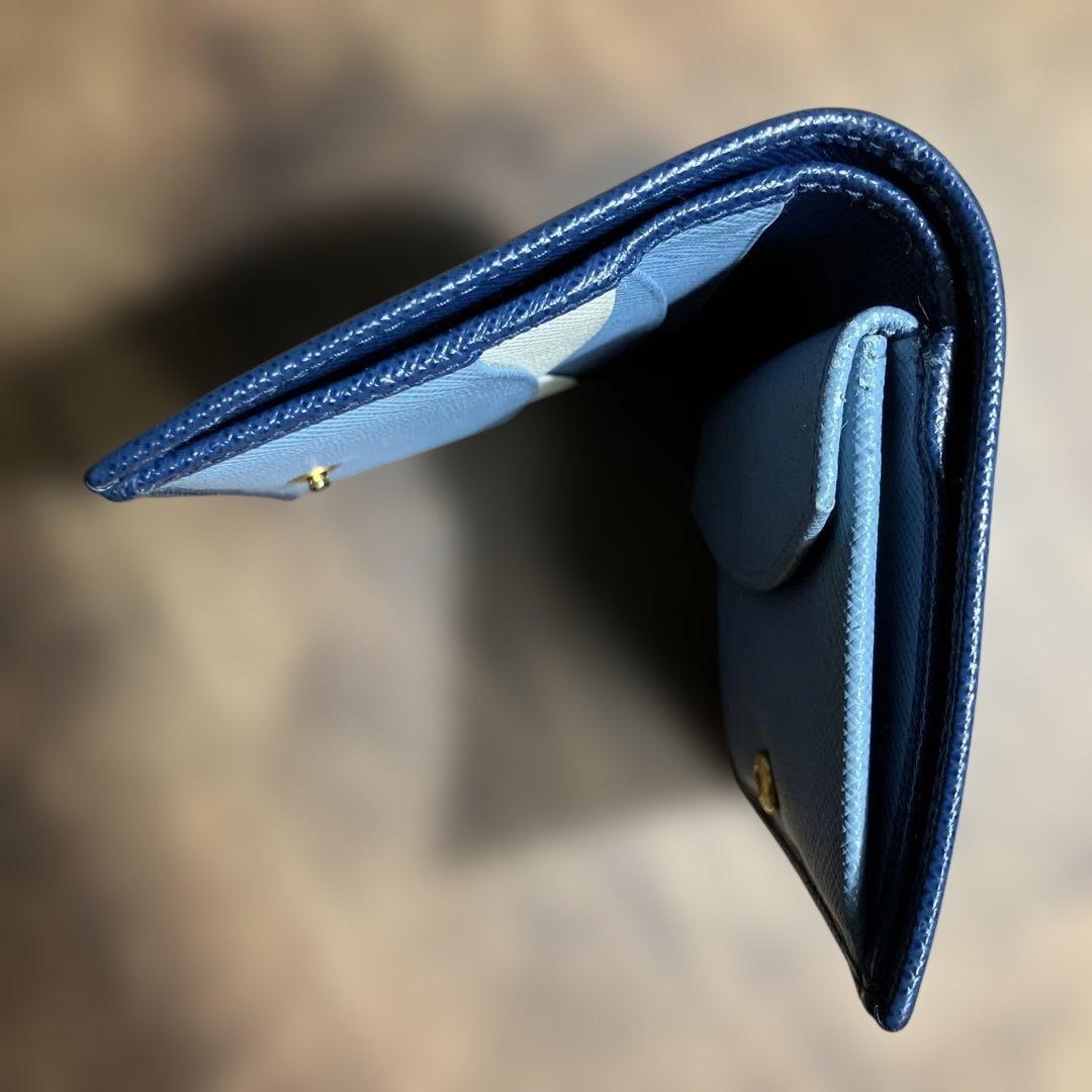 【早い者勝ち】PRADA SAFFIANO バイカラー 二つ折り財布