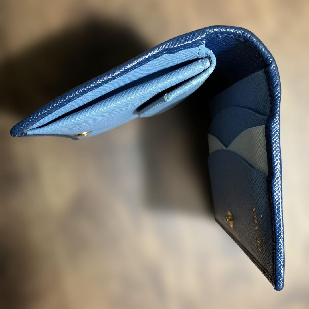 【早い者勝ち】PRADA SAFFIANO バイカラー 二つ折り財布