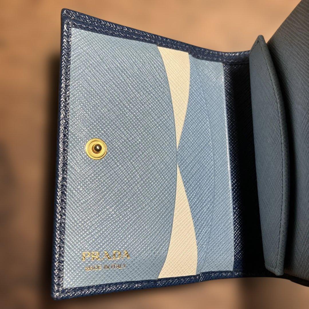 【早い者勝ち】PRADA SAFFIANO バイカラー 二つ折り財布