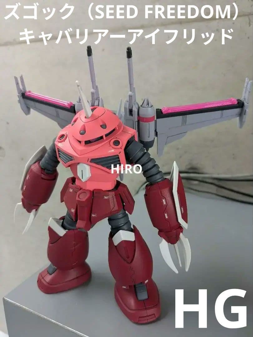 HG　ズゴック　キャバリアーアイフリッド　完成品　SEED　フリーダム　ガンプラ