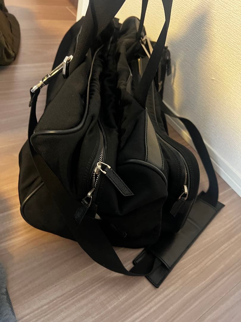 GUCCI グッチ レザーコンビ2WAYナイロンボストンバッグ