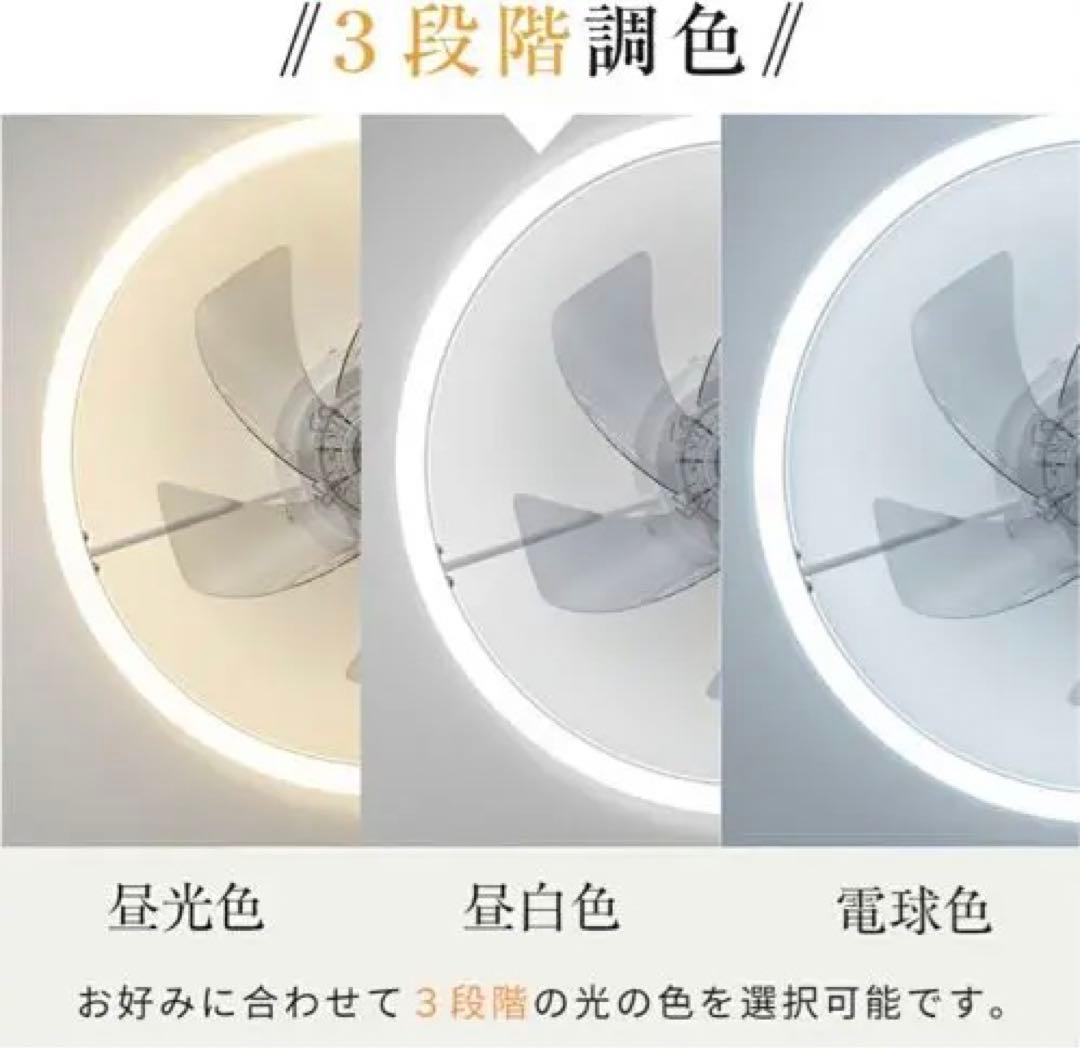 シーリングファンライト 調光・風速調整機能付き