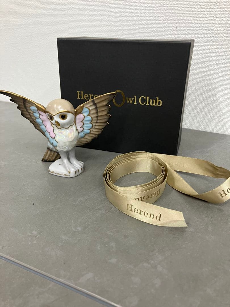 ヘレンド オウル 世界のフクロウ 箱　シェイクスピア 限定3000体